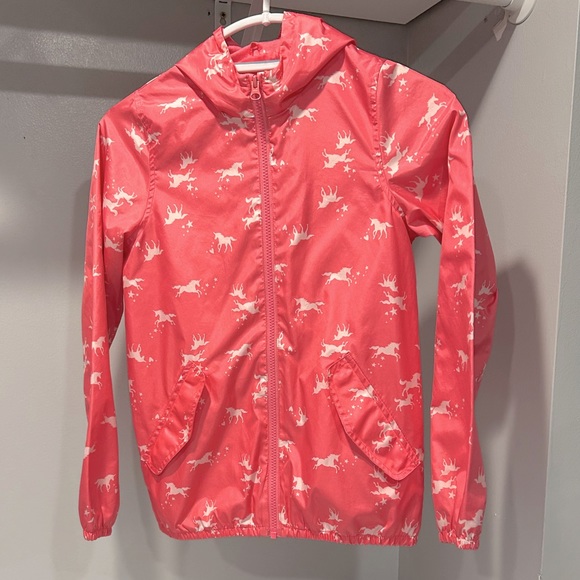 Carter's Jackets & Coats Carters Pink Unicorn Rain Jacket Poshmark